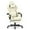 White, variant on Luxvie Gaming Chair with Footrest Computer Ergonomic Office Chair with Massage Lumbar Support & Headrest, High Back Vintage Game Chair for Adults and Kids, Brown