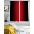 thumbnail image 2 of Black Red Ombre Sheer Curtains 72 Inch Length 2 Panels Set, Modern Art Abstract Aesthetics Voile Window Treatment Rod Pocket Curtains Sheers Drapes for Bedroom/Living Room/Kitchen 52"x72"x2, 2 of 7