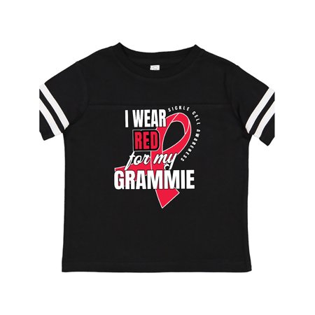 

Inktastic Sickle Cell Awareness I Wear Red For My Grammie Gift Toddler Boy or Toddler Girl T-Shirt
