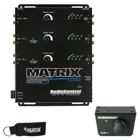 AudioControl MATRIX PLUS 6-Ch Line Driver w/ Level Control & ACR-1 Dash Remote