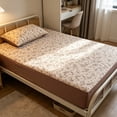 thumbnail image 7 of Kumdkdwn Floral Fitted Sheet Twin Size, 35.43" x 78.44" Stretch Bed Sheet with Elastic Corners, Soft Polyester Mattress Protector Cover for Adult Beds, Multicolor, 7 of 7