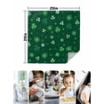 thumbnail image 4 of Saint Patrick's Day Cloth Napkins Set of 6 Reusable Dinner Napkins, Green Lucky Shamrock Spring Cocktail Napkin Washable Table Napkins for Wedding/Holiday Party/Baby Shower 20"x20", 4 of 7