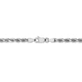 thumbnail image 1 of Leslie's 14K White Gold 4.00mm Diamond-Cut Rope Chain (Weight: 25.78 Grams, Length: 20 Inches), 1 of 4