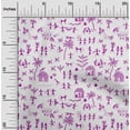 thumbnail image 2 of oneOone Silk Tabby Pink Fabric Asian Floral Block Sewing Craft Projects Fabric Prints By Yard 42 Inch Wide, 2 of 4
