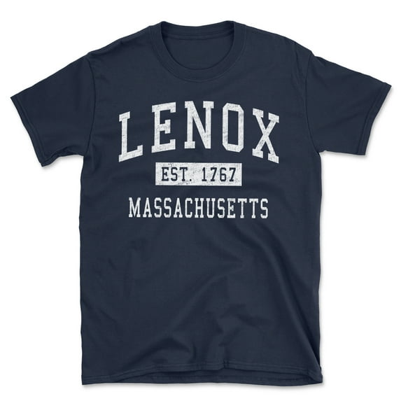Lenox Massachusetts Classic Established Men's Cotton T-Shirt