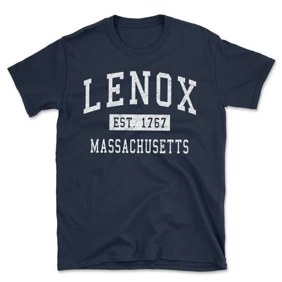 Lenox Massachusetts Classic Established Men's Cotton T-Shirt