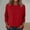 Red, variant on NominalSnugWomen Tops Long Sleeve Blouses Dressy Casual Crewneck Pleated Tunic Shirts 2026 Loose Fashion Clothes