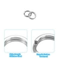 thumbnail image 4 of Unique Bargains , 0.11 x 0.07' Fishing Split Rings Fishing Swivel Stainless Steel Rings with Double Flattened Connectors, 100 Pack, 4 of 6