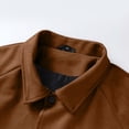 thumbnail image 5 of Maoxin Mens Tops Men's Fashion Casual Sports Slim Long Sleeve Hoodless Casual Coat/jacket Coffee XL, 5 of 8