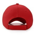 thumbnail image 3 of BKQCNKM Hats for Men, Mens Hats, Baseball Cap, Hat Summer Mens Baseball Solid Sports Casual Color Outdoors Cap 2pc Summer Baseball Caps, Red One Size, 3 of 3