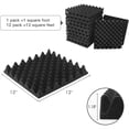 thumbnail image 4 of 12 Pack Self-Adhesive Sound Proof Foam Panels, High Density Soundproof Wall Panels Egg Crate - 1.18x12x12In, 4 of 7