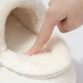 thumbnail image 5 of Luxalzxs Winter Slippers for Women Indoor Outdoor House Slippers Bedroom Furry Fleece Lined Thick-Soled Cotton Slippers Comfy Memory Foam Anti-Skid Home Shoes, 5 of 5