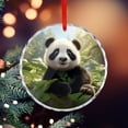 thumbnail image 5 of Cute Panda Bear Christmas Ornament for Home Office Xmas Tree Decor Cute Panda Hanging Ornament, 5 of 8