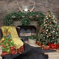 thumbnail image 6 of Xmas Tree Flannel Blanket, Christmas Soft Warm Blanket, All Season Decorative Throw Blanket, Lightweight Winter Red Gold Fleece Blankets for Bed Chair Sofa Couch Bedroom 60"X50", 6 of 6