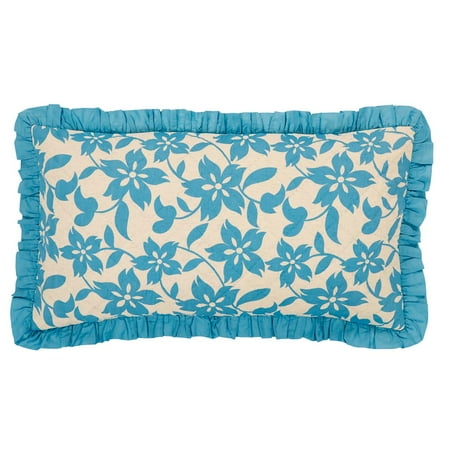 - Beige Azure Tan Farmhouse Bedding Briar Cotton Linen Blend Hand Quilted Flax Floral / Flower King Sham