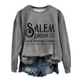 thumbnail image 2 of Sixuan Halloween Sweatshirt, Womens Fall Fashion 2024 Hoodies for Women, Women'S Co Quality Est 1692 Printed Round Neck Long Sleeve Sweatshirt, 2 of 4