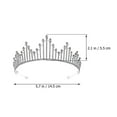 thumbnail image 2 of Bridal Rhinestone Tiara for Girl Wedding Crown Rhinestone Bride Tiara Headband, 2 of 7