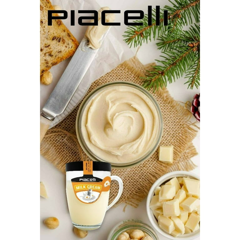 Piacelli, 2 Count - Cream Spread with Milk 300g - Special Glass