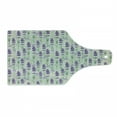 thumbnail image 1 of Lavender Cutting Board, Botanical Pattern with Fresh Herbs Aromatherapy Spa Theme, Decorative Tempered Glass Cutting and Serving Board, Wine Bottle Shape, Pale Sage Green Violet, by Ambesonne, 1 of 1