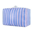 thumbnail image 2 of WIZUTIZ Nylon Woven Bag Graduation Season Moving Bag Large Capacity Luggage Moving Bag Blue And White Packing Checked Snakeskin Bag Home Assembly Novelty, 2 of 4
