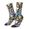 thumbnail image 1 of Balery Colored Glass Calcetas Largas con Estampado para Hombre y Mujer – Suaves y Transpirables, Talla Única (US 5-11), 1 of 6