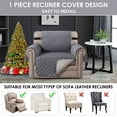 thumbnail image 6 of SHANNA Sofa Covers for Armchair, Water Repellent Reversible Quilted Sofa Slipcovers, Non Slip Sofa Covers 1 Seater, Furniture Protector with Elastic Strap for Pets Kids Dog Cat, Grey, 1-Seater, 6 of 8