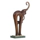 thumbnail image 3 of Tooarts Madre-hijo Elefante Escultura de elefante de latón Significado de la suerte Artesa Tomfeel Escultura de metal, 3 of 7