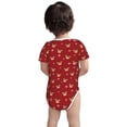 thumbnail image 3 of Yiaed Christmas Deer B Print Infant Climbing Short Sleeve Onesie One-Piece Baby Bodysuit Clothes 0-12 Months -6 Months, 3 of 6