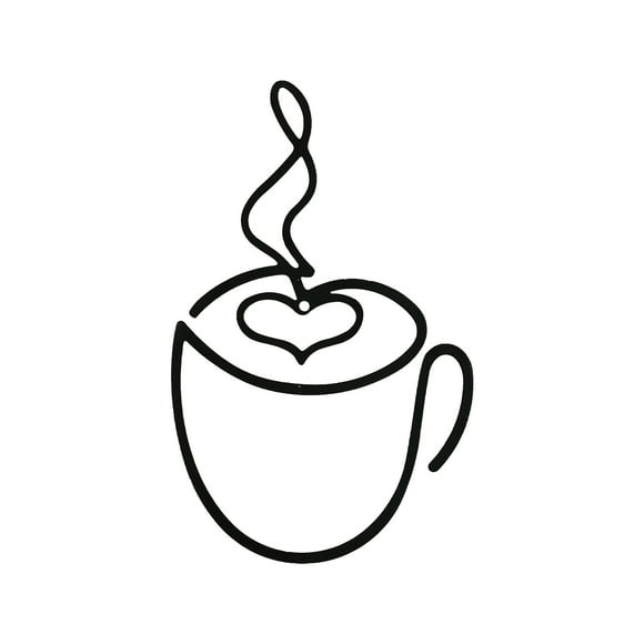 Colgante de pared de café, decoración de cafetería, artesanías de hierro para el hogar, decoración de paredes interiores