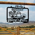 thumbnail image 2 of Craftnamesign Custom Outdoor Fruit Farm Metal Sign, Metal Name Sign Outdoor, Welcome Farm Sign, 2 of 3