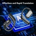 thumbnail image 4 of AI Translation Earbuds Real Time 100+ Language Translator 3-in-1 Translation Headphones Compatible with iOS & Android Translating Device Ideal for Travel Business Learning(Deep Black), 4 of 7