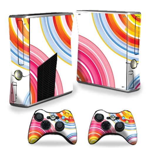 Skin Decal Wrap Cover For Xbox 360 S Slim 2 Controllers Lollipop Swirls Walmart Com Walmart Com - roblox xbox one s slim textured vinyl protective skin