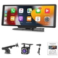 thumbnail image 1 of Autoestereos FINYQBET Negro Pantalla Desmontable HD Carplay Android Auto para Vehículos 7V-32V, 1 of 8