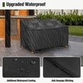 thumbnail image 6 of MR. COVER 2-Seater Patio Loveseat Cover, Patio Furniture Covers Waterproof, Heavy Duty Patio Sofa Cover with Air Vent, Fits up to 60"W x 35D" x 35"H, Anti-UV, Black, 6 of 7