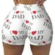 thumbnail image 2 of Fotbe I Love My Dad Shorts Sin Costuras – Shorts Deportivos de Cintura Alta para Mujer, Elásticos para Gimnasio, Yoga, Running o Ciclismo-X-Large, 2 of 8