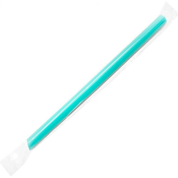 [1,600 ct] 9" Boba Straws (10mm Diameter), Individually Wrapped, Assorted Solid Colors (C9060s)