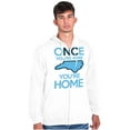 thumbnail image 5 of North Carolina You're Home Here Cute Zip Up Hoodie Men's Women's Brisco Brands X, 5 of 6
