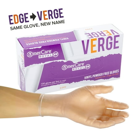 

AmerCare Small Powder-Free Vinyl Verge Gloves Case of 1 000