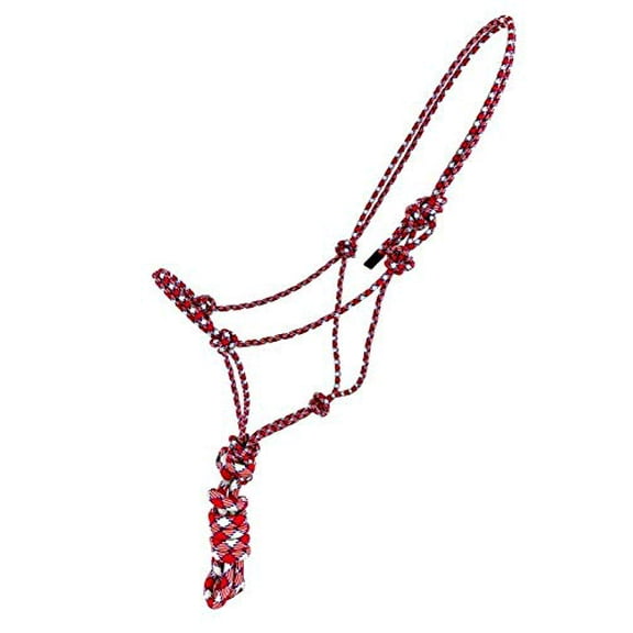 Red/White/Blue Cowboy Knot Halter w/ Lead