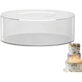 thumbnail image 1 of LAICAIW Acrylic Cake Stand, Acrylic Fillable Cake Stand Cake Riser Cake Tier Decorative Cake Display Stand, Clear Cupcake Stand Cake Holder, Dessert Bakery Stand Rack, Clear Floating Cake Stand, 1 of 7