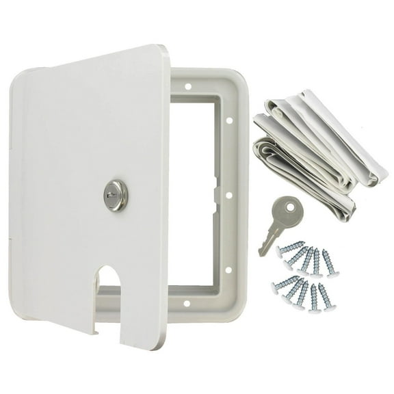 Valterra A10-2151VP Large Electric Square Cable Hatch - White