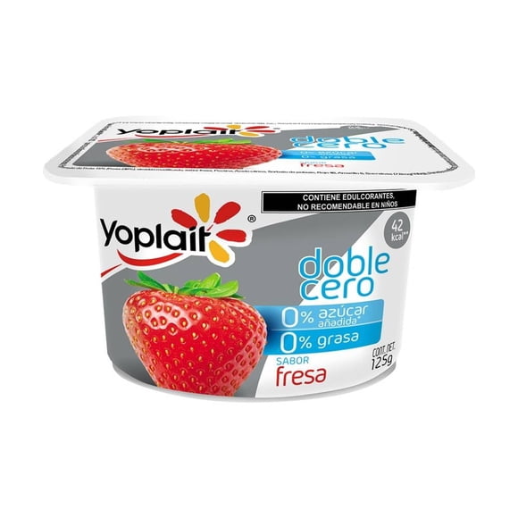 Yoghurt Yoplait Doble Cero con fresa 125 g