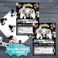 thumbnail image 2 of Watercolor Video Game Party Invites - 20 Set Fill-in Invitations with Envelopes for Boys Game Theme Birthday Party Supplies Double-Sided Printed Invitation Cards, 2 of 7