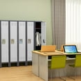 thumbnail image 3 of Fesbos Metal Lockers for Employees with Keys, 71" Employees Locker Storage Cabinet with 1 Doors, Tall Steel Storage Locker for Gym, School, Office, 3 of 8