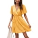 thumbnail image 2 of Sunloudy Vestido casual de manga corta para mujer, a la moda, estampado de puntos, cuello en V, cintura alta, vestido de gasa Sunloudy S M L XL, 2 of 8