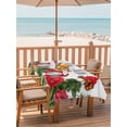 thumbnail image 2 of Outdoor Tablecloth with Umbrella Hole for Patio/Picnic/Party/Camping, Red Spring Floral Waterproof Table Cloth Rectangle Table Cover Washable, Butterfly Farmhouse (54"x 80"), 2 of 8
