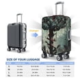 thumbnail image 6 of Daiia Zombie Flower Apocalypse Luggage Cover, Thickened Washable Travel Luggage Covers, Elastic Unique Baggage Covers for 18-20 inch Luggage-Medium, 6 of 9