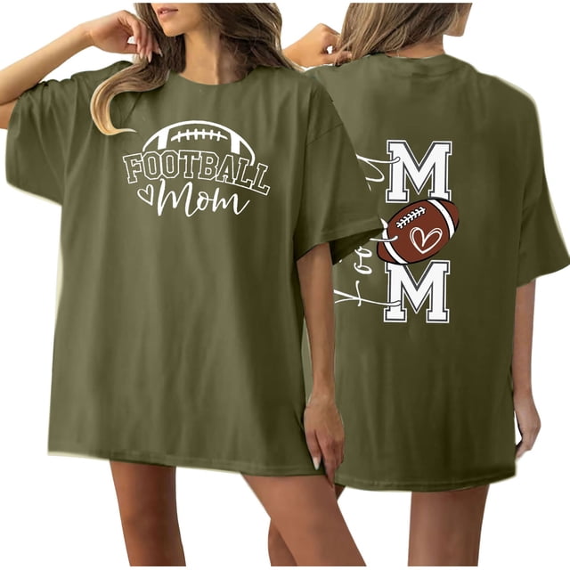 Tops Cortos para las Mujeres, Doble Cara Impreso Cuello Redondo Gota Hombro Camiseta, Top Estirable Casual