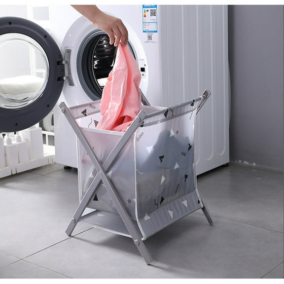 Home Storage - Household Laundry Bag Toy Clutter Bag Laundry Basket - Foldable Storage Ideal For Bedroom, College Dorm Clothing & Closet Storage