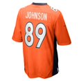 thumbnail image 3 of Men's Nike Brandon Johnson Orange Denver Broncos Game Player Jersey, 3 of 3
